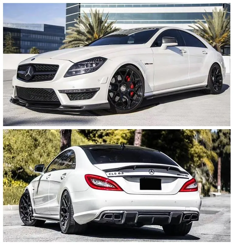 

Carbon Fiber Spoiler+Front Lip Splitters +Rear Diffuser+ Side skirts+Exhaust For Mercedes-Benz W218 CLS63 AMG 2012-2015