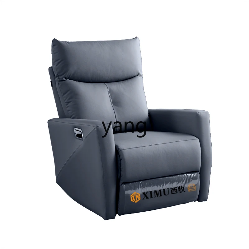 

CX Single-Seat Sofa Chair Small Apartment Living Room Leather Leisure Simple Modern Space Massage Armchair Recliner