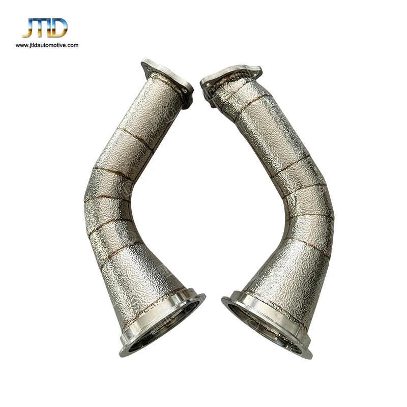 JTLD Exhaust  Down pipe For  Audi RS4RS5 B9 Stainless Steel Decat Downpipes left hand drive