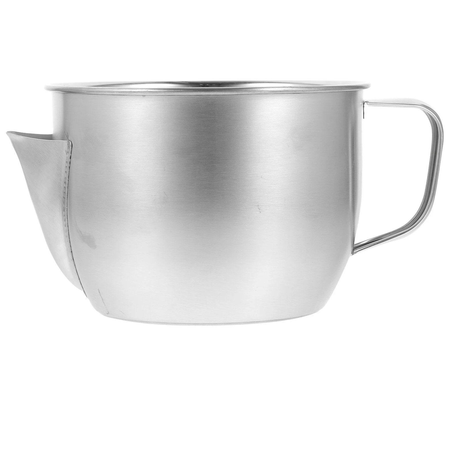 

1pc Stainless Steel Filter 1000ml Soup Grease Separator Oil Filter Container V Shaped Spout Kitchen Bar Restaurant Use