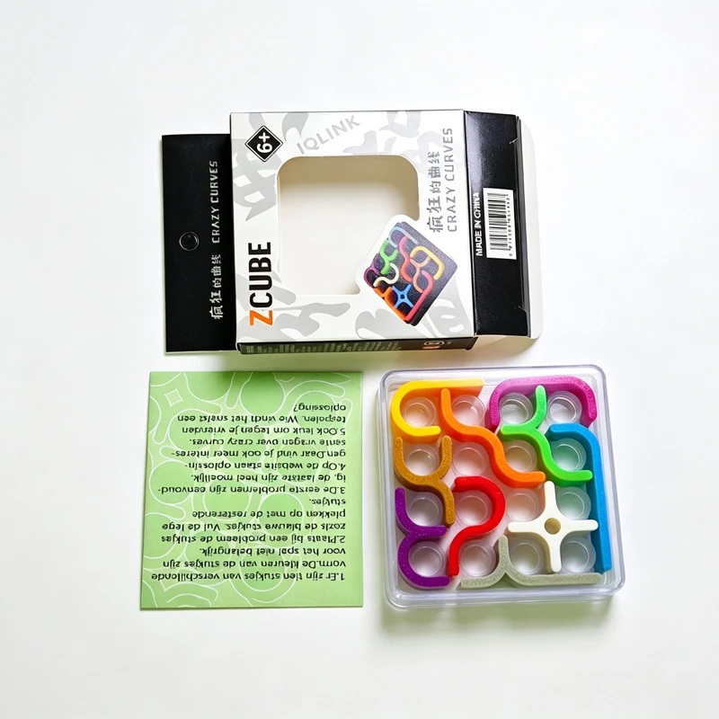 Creative Crazy Curves Puzzle Geometric Line Matrix IQ Challenges Logical Thinking Brain Teaser Educational Toys For Kids Adults