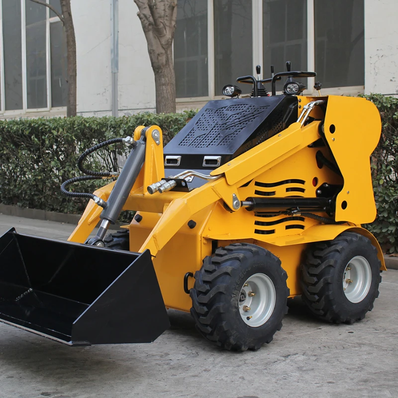 cheapest mini skid steer bucket mini wheel loader used construction machinery yuchai engine wheel loader