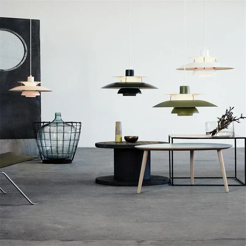 

LOVING LAMPA Modern Paulsen UFO Pendant Lamp Danish Designer Colorful Droplight High Quality Umbrell Indoor Lighting Fixture