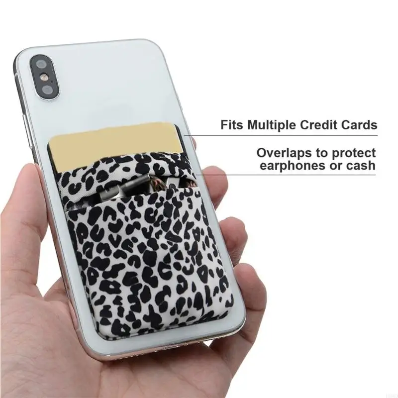 هاتف محفظة لاصق على الهاتف على جيب آمن يحمل بطاقات الائتمان وعملة H8WD