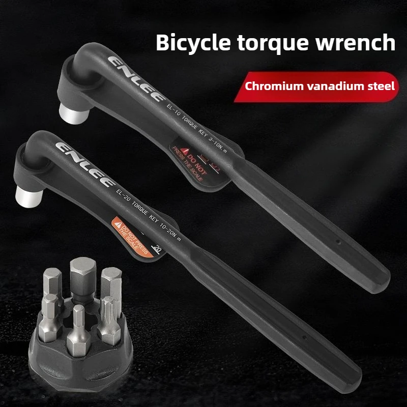 

ENLEE Велосипедный портативный динамометрический ключ Внутренний шестигранный набор 3-20 Нм Высокоточный динамометрический инструмент Костюм Велосипеды Удобный динамометрический ключ