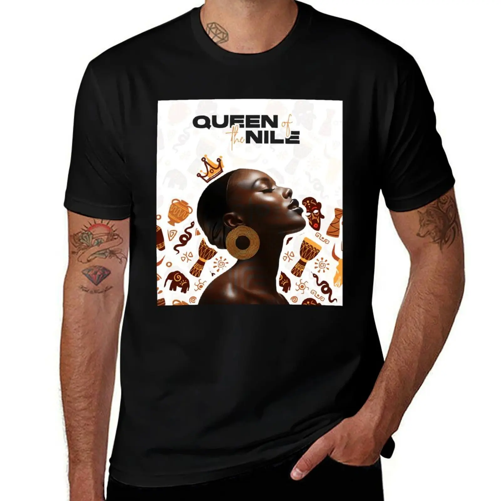 Queen of the Nile T-Shirt Summer Print Short Sleeve Tee T-Shirt