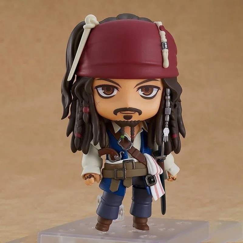 Pirates of The Caribbean Figure 10cm Jack Sparrow High-end Anime Action Collection Desktop Ornament Decoration Children Toys