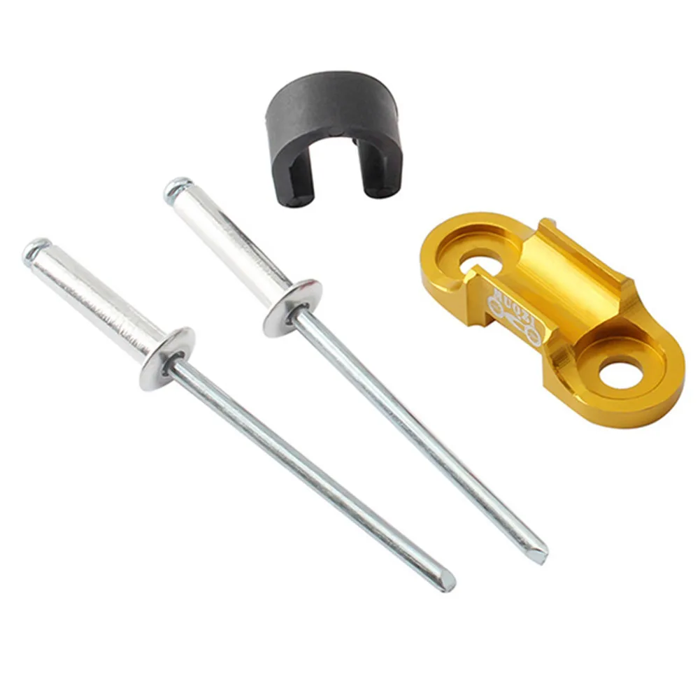 

For Brake Cable Diameter Within 6 3mm Cable Seat Thread Base Hose Wire Clips Black Red Gold Blue Clamps 6 3mm Bolts