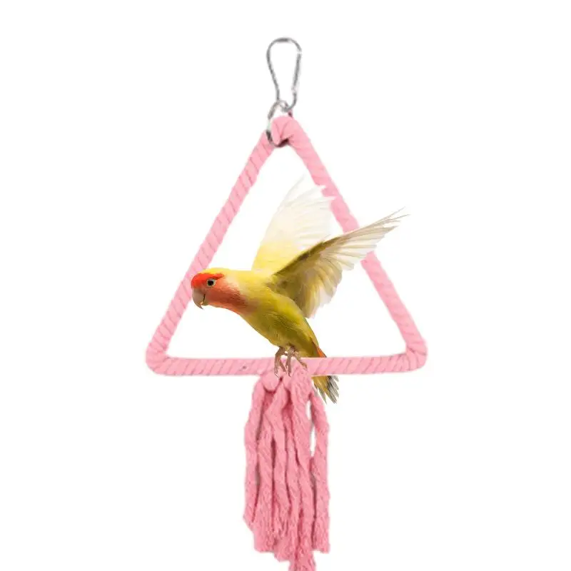 Standing Bird Toy Chewing Bird Cage Accessories Bird Perch Stand Colorful Accessories Strong Grip For Budgerigar Parakeet