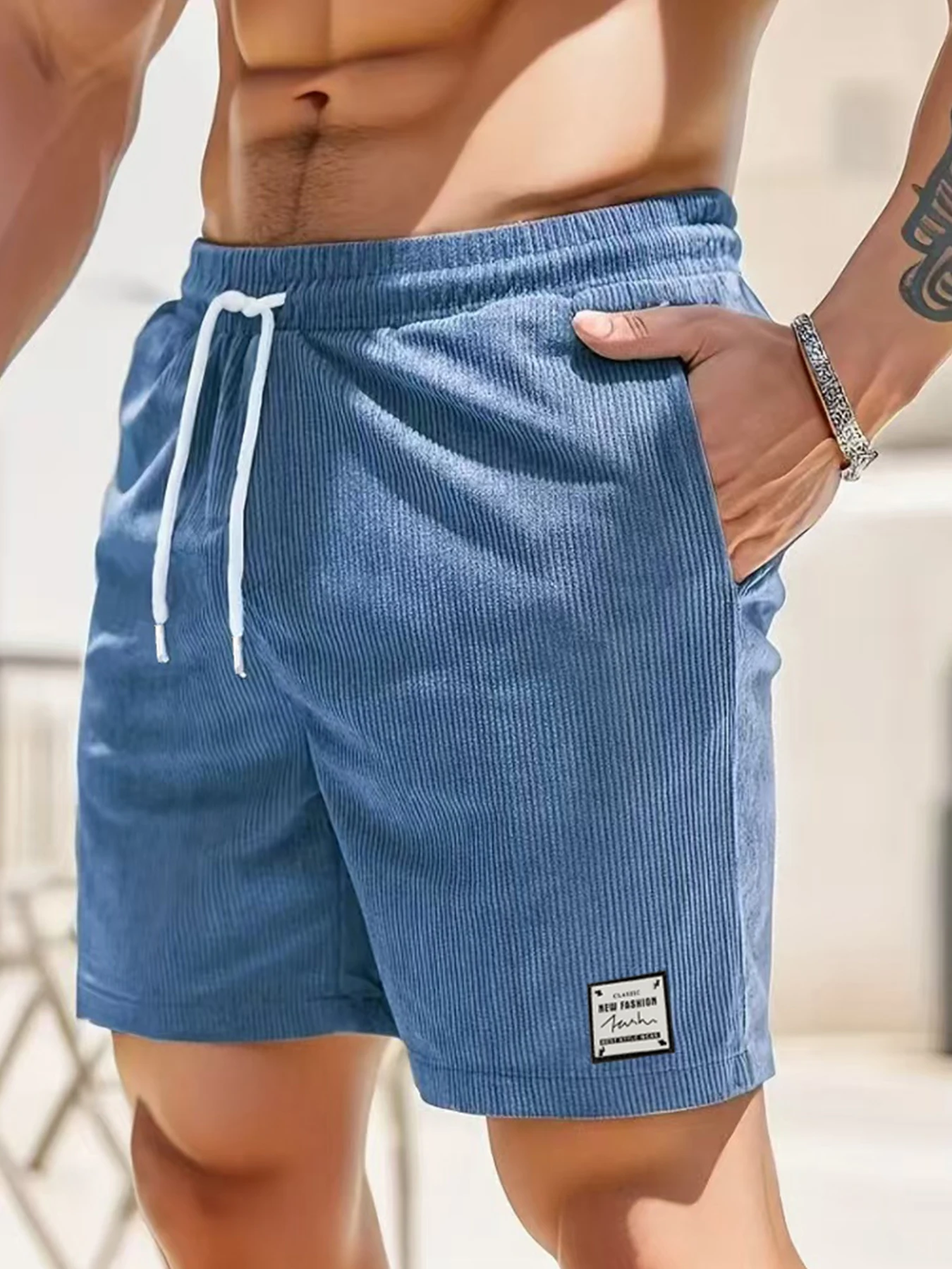 

Мужские шорты, вельвет, повседневные пятиточечные пляжные, уличные, молодежные, свободные и удобные, студенческие брюки.