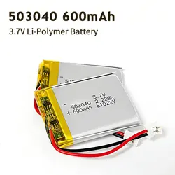 503040 3.7V Lithium Battery Lipo 600mAh Polymer  Batteries for Speaker Bluetooth Headset Communication Digital Rechargeable Cell