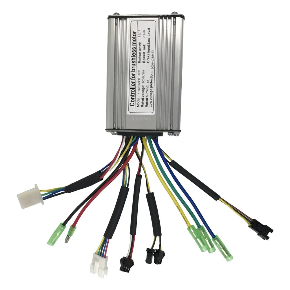 

Square Wave Controller for 36V 48V 17A Brushless Motor For 350W Ebike Compatible with LED790 900S LCD Displays