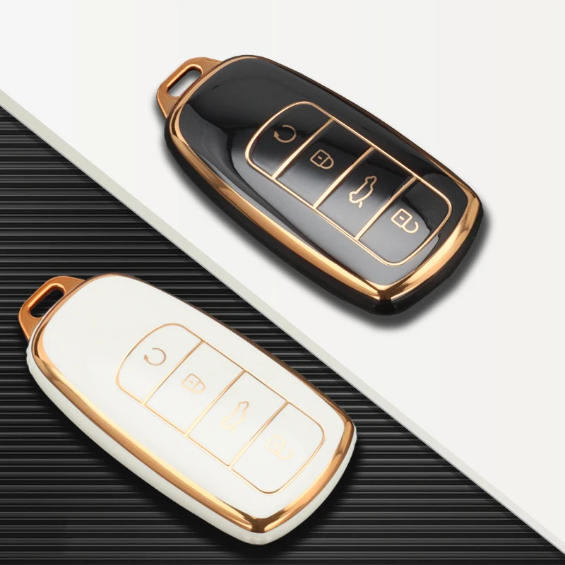 Image of Weiche TPU Autoschlüssel-Schutzhülle für Chery Jaecoo J7 J8 7 PHEV 2025 Omoda 5 C5 Premium Tiggo 8 7 Pro Max Zubehör