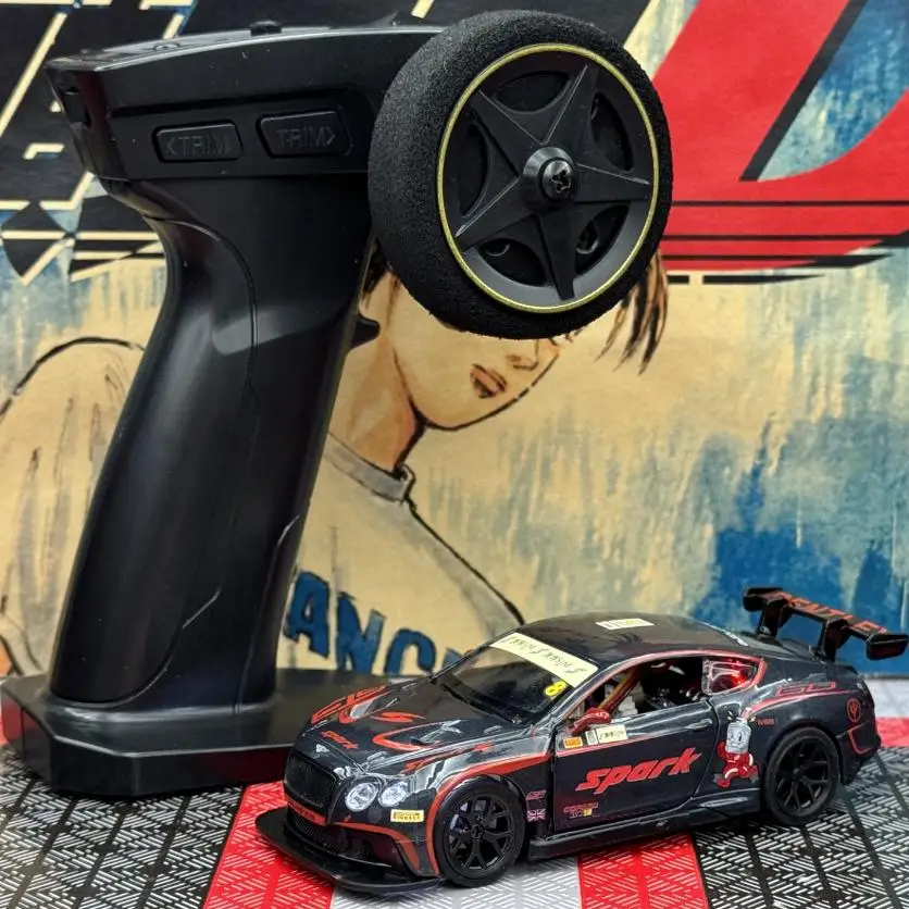 RC Metal Sports Car 1/43 Full Scale Mini Drift Remote Control Car RTR 4WD Racing DIY Modified