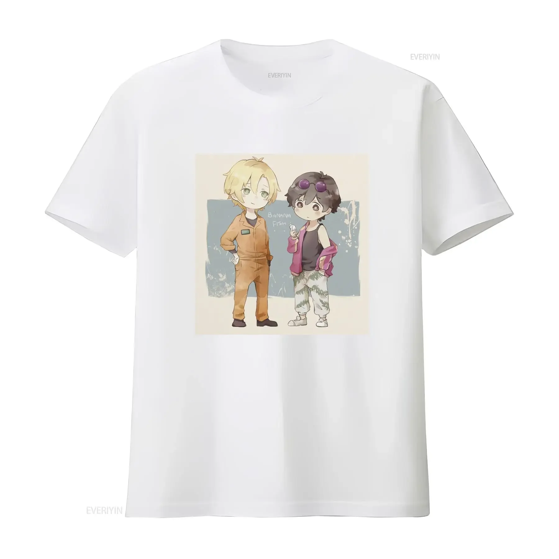 Banana Fish Ash Lynx T Shirt 100 Cotton vintage Washed Breathable Soft Stretched Top For Everyday Wear Casual Slightly view 4