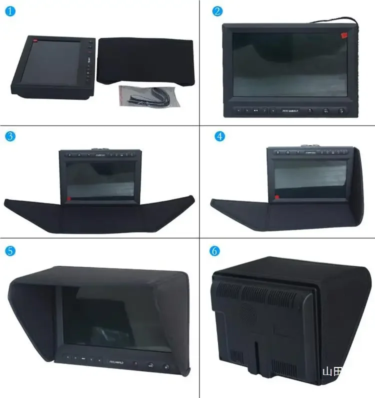 Fotografia 7: Protetor Solar Durável para Monitor de Direção de 10-12 Polegadas (25-30cm) para Câmeras SLR e Monitores LCD