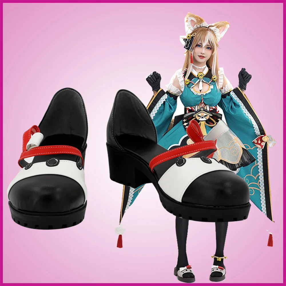 Genshin Impact Ms Hina-zapatos de Cosplay, botas, Disfraces de Halloween, accesorio hecho a medida