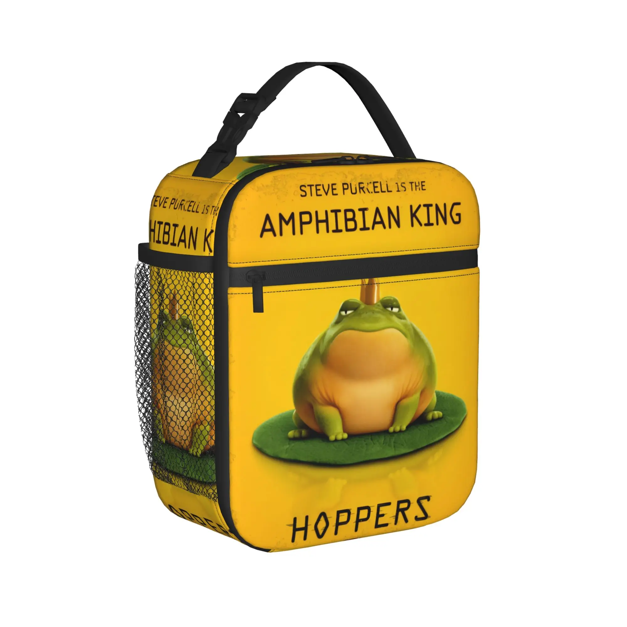 Hoppers Amphibian King  Insulated Lunch Bags Portable  Meal Container Thermal Bag Tote Lunch Box Beach  Picnic Men Women