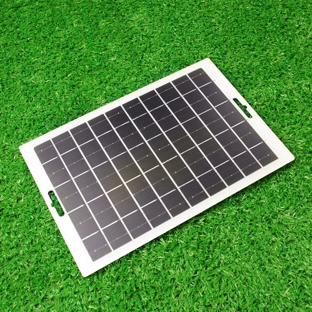 1pc 5V 6W-10W USB Solar Charging Panel Portable Mobile Power Charger Outdoor Traveling Camping Trips Supplies