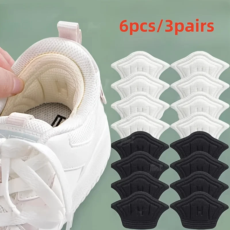 3Pairs Insoles For Shoes Patch Heel Pads For Sport Shoes Adjustable Size Feet Pad Insole Heel Protector Back Sticker Shoe Pad