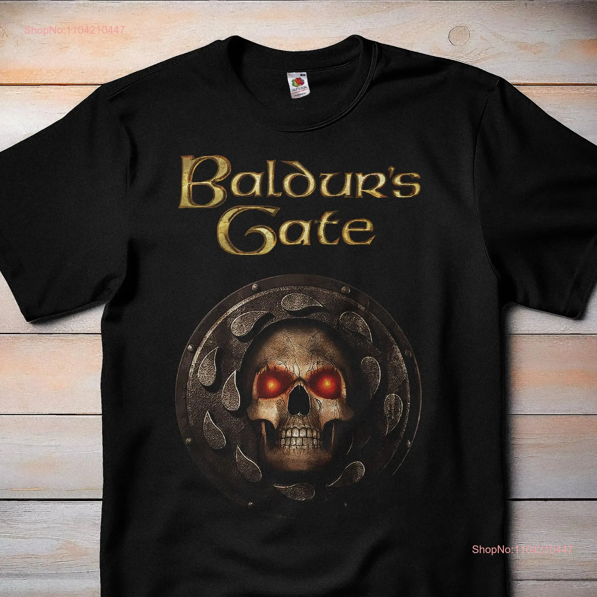 Baldurs Gate I Classic Video Game RPG T Shirt Retro Gamer Gaming  long or short sleeves