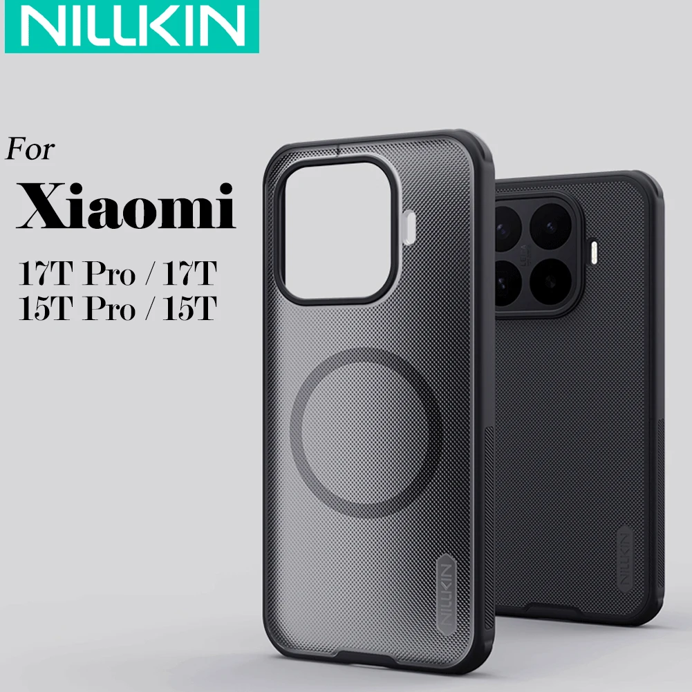 Nillkin für Xiaomi 17T Pro Mi 15T Pro Magnetic Shield Pro Handyhülle Anti-Fingerprint PC+TPU Schutz Rückabdeckung