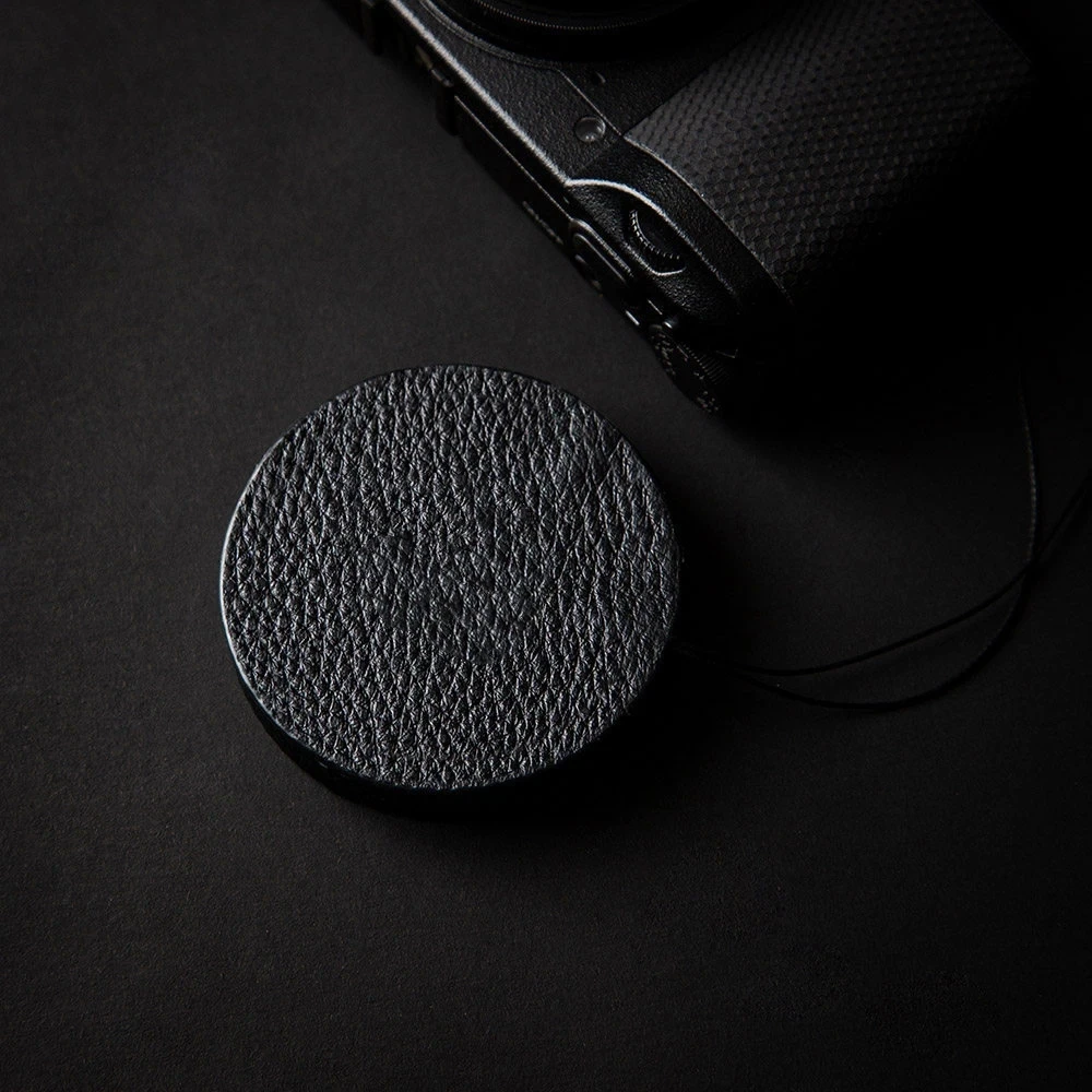 For Ricoh GRIII GRIIIX Camera Leather Lens Cap with Anti-lost Rope for LFor Ricoh GRIII GRIIIX Camera Handmade Leather Lens Cap
