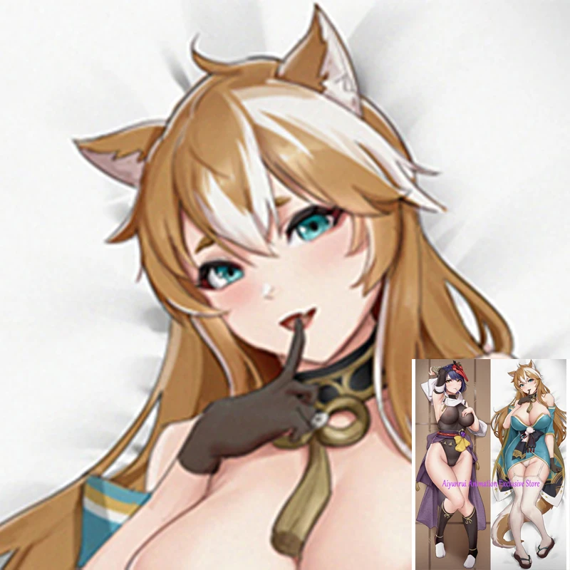 

Anime Dakimakura Pillow Case Kujou Sara Sexy and Busty Beautiful Girl Double-Sided Halloween