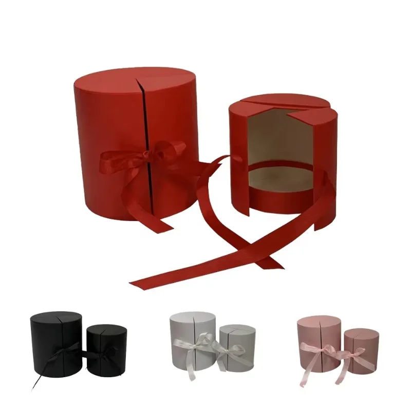 Double Bucket significant other Gift Box Embracing Immortality Two-piece set of bronzing paper and cardboard soap flower box