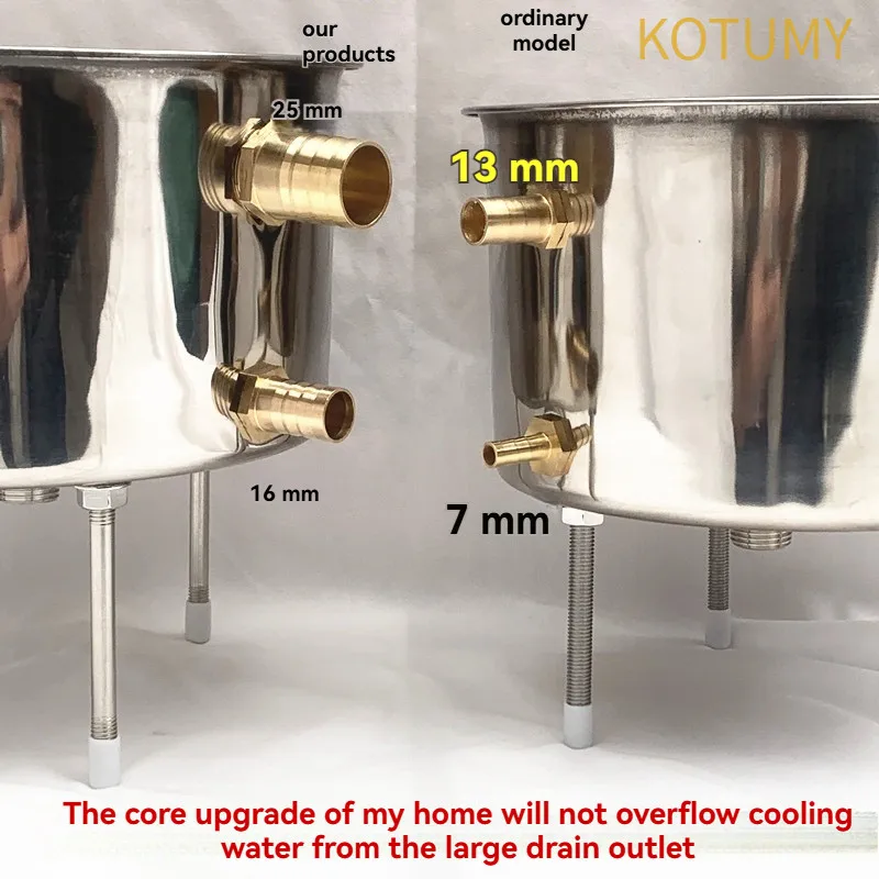 Liquor Distillation Extractor Small Household Brewing Machine Roasting Wine Liquor Distiller Wine 304 Stainless Steel