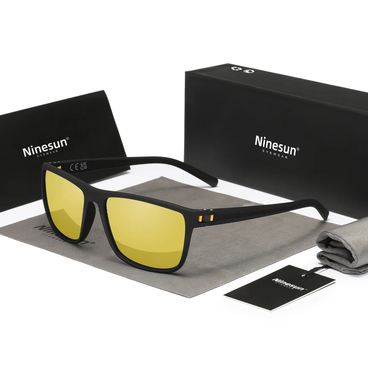

Солнцезащитные очки NINESUN поляризационные для мужчин и женщин, для вождения, в большой оправе, с антибликовым покрытием UV400, спортивные очки ночного видения