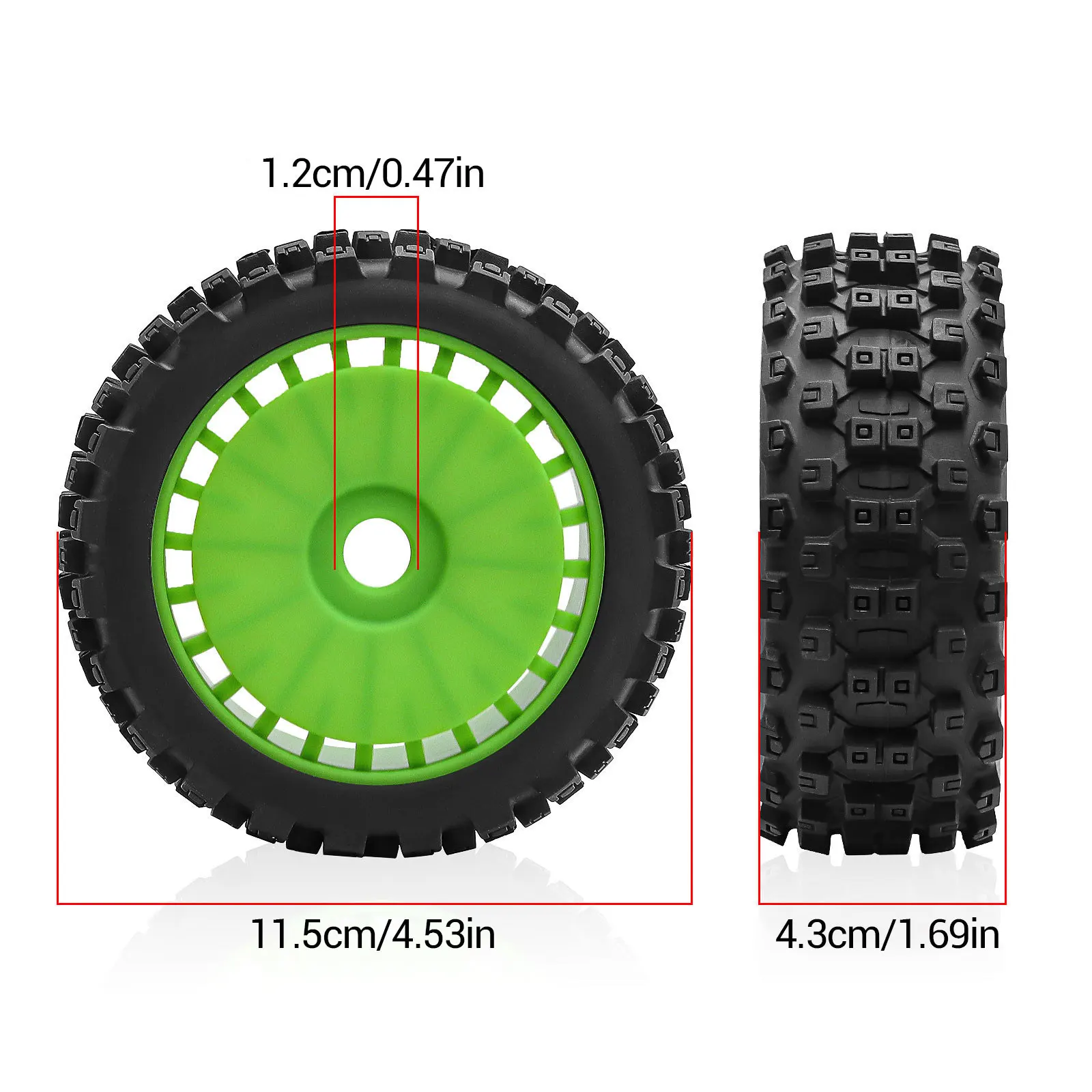 

Автомобильные шины с радиоуправлением в масштабе 1/8, шестигранные колеса 17 мм — 4 шт. шоколадные внедорожные шины для ARRMA Typhon, TRAXXAS Jato, Fei Shen, KYOSHO MP10, HS