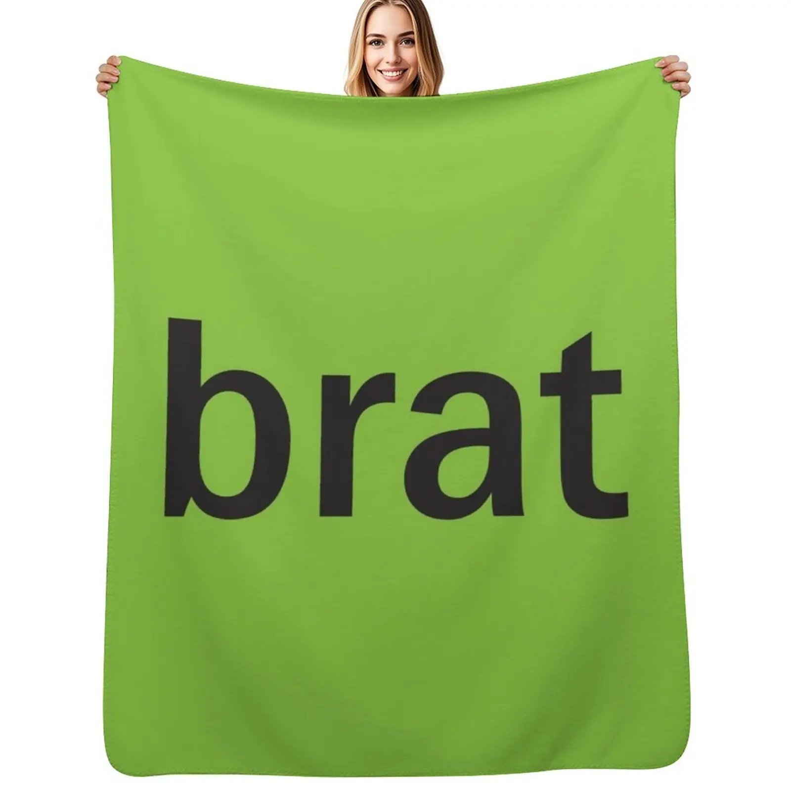 

brat Throw Blanket Long Lasting Soft Plush Blanket for Daily Use