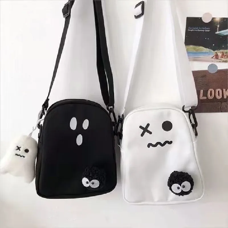 Cartoon Messenger Bag for Women Youth Sling Shoulder Crossbody Bags Cute Girls Canvas Bag Kawaii Harajuku Casual Female Handbags