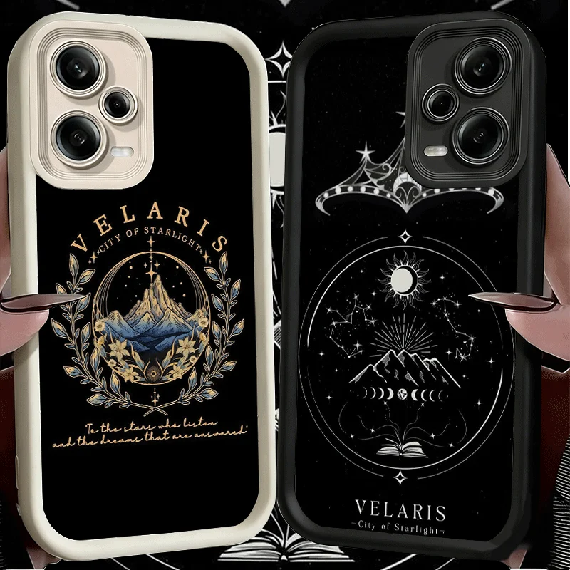 Мягкий силиконовый чехол A Court of Mist Fury VELARIS City для Xiaomi Redmi Note 15 14 13 12 11 Pro Plus 10S 11S 4G 11T 5G