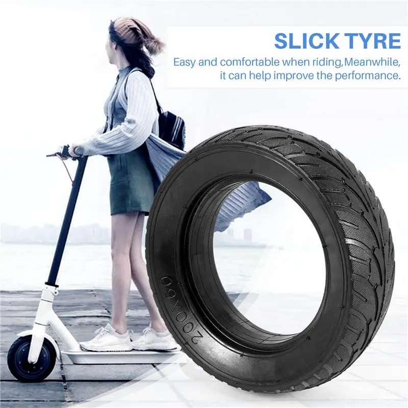 ABKV-Electric Scooter Solid Tire Explosion-Proof Tire 8 Inch Pneumatic Tire Hollow Stab-Proof Tire 200X60mm