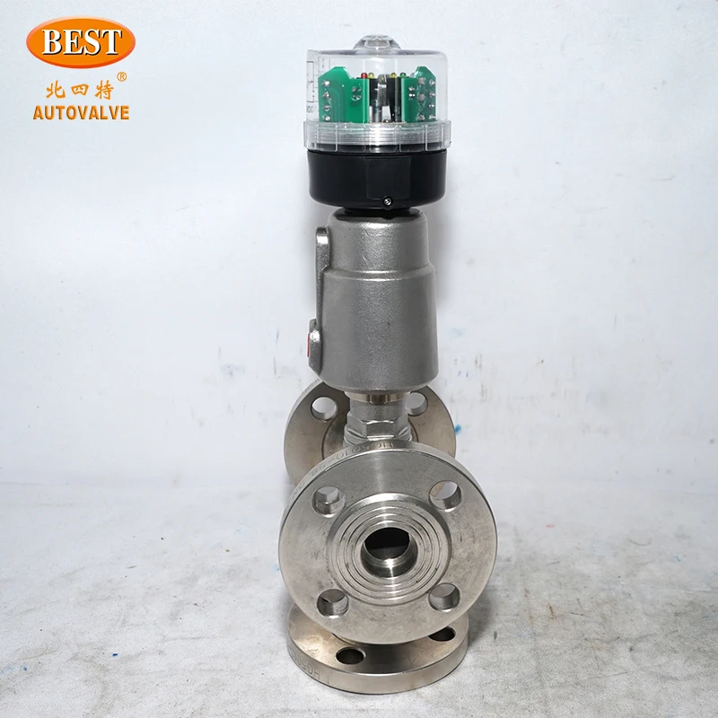 YF3,YS3,YK3 Series Stainless Steel 3/2 Way Pneumatic Angle Seated Valve (open/closed Type) Oil Gas Water 3~ 8bar Neutral Gas