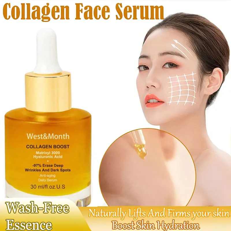 Face Serum Wash-Free Collagen Essence Deep Hydration Moisturizer Nourish Improve Skin Elasticity For Skin Care Face Lotion