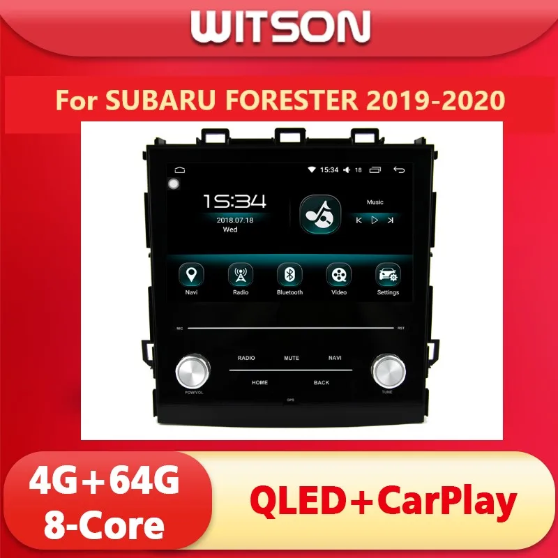 WITSON Android 13 CAR DVD SYSTEM for SUBARU FORESTER 2019 2020 GPS QLED Screen Carplay Auto Multimedia