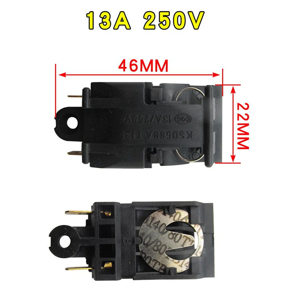 10pcs 250V Electric Kettle Switch 4.6x2.2mm Thermostat Temperature Control XE-3 JB-01E 16A Terminal Kitchen Appliance Parts