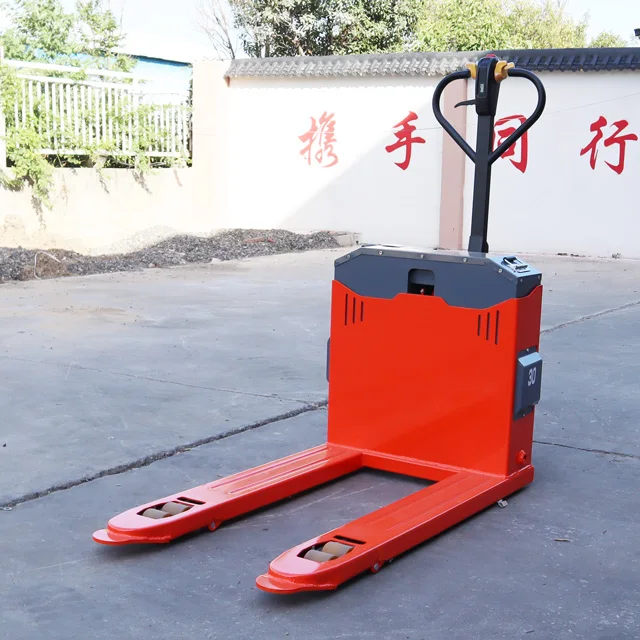 China Manufacturer Sale 3 Ton Maximum Safe Carrying Capacity Low Noise Semi Electric Pallet for sale