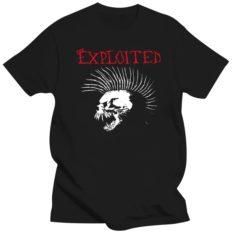 The Exploited Beat The Bastards 1996 Album Cover T-Shirt High Quality Custom Printed Tops Hipster Tees T Shirt Top Tee