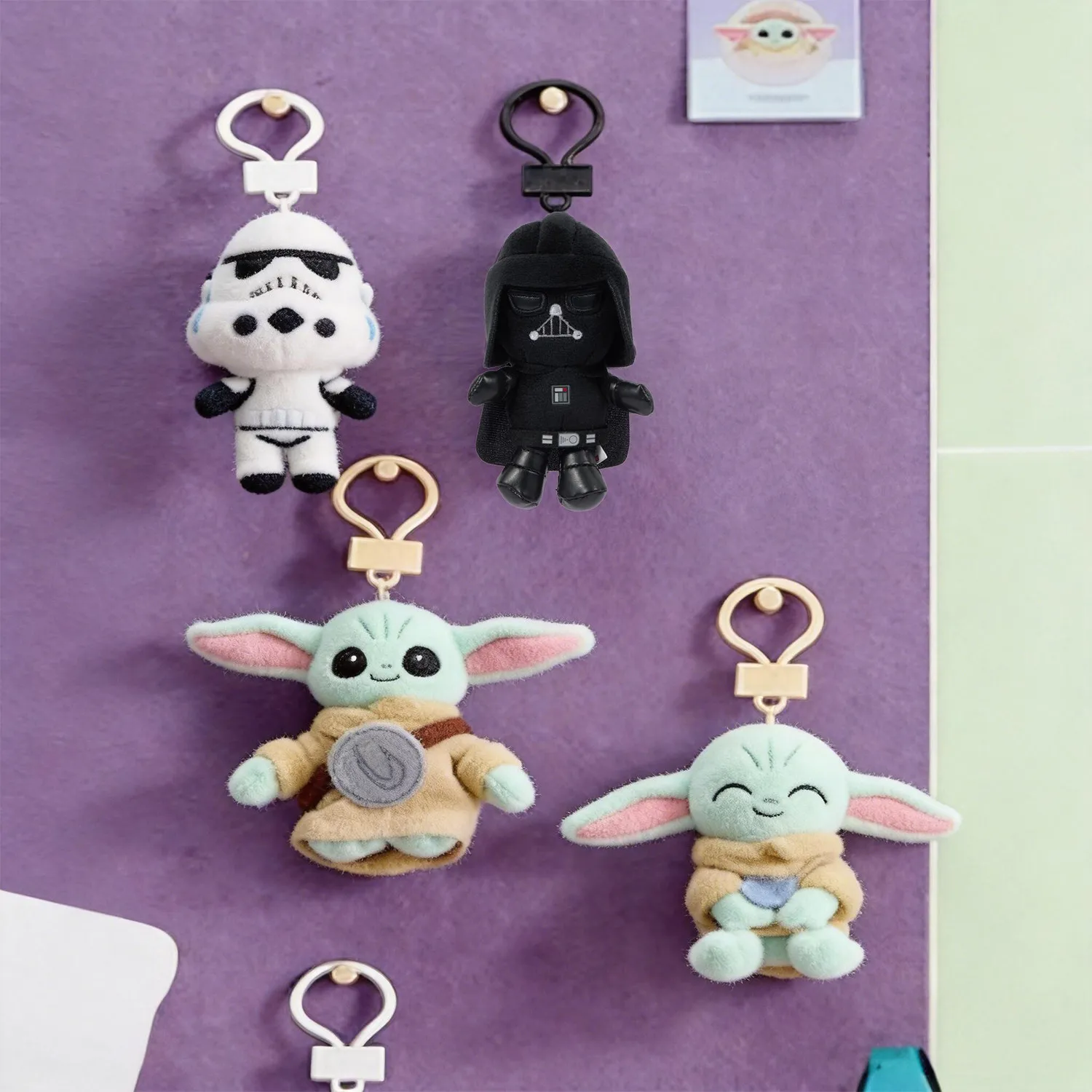 

Star Wars The Mandalorian Grogu Plush Keychain Cute Soft Stuffed Doll Mini Figure Bag Charm Backpack Hanging Ornament