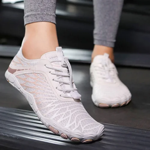 Imagen 2 del producto Zapatillas para caminar antideslizantes, zapatos de secado rápido para correr, transpirables, resistentes al desgaste, suministros para exteriores, senderismo en el lago