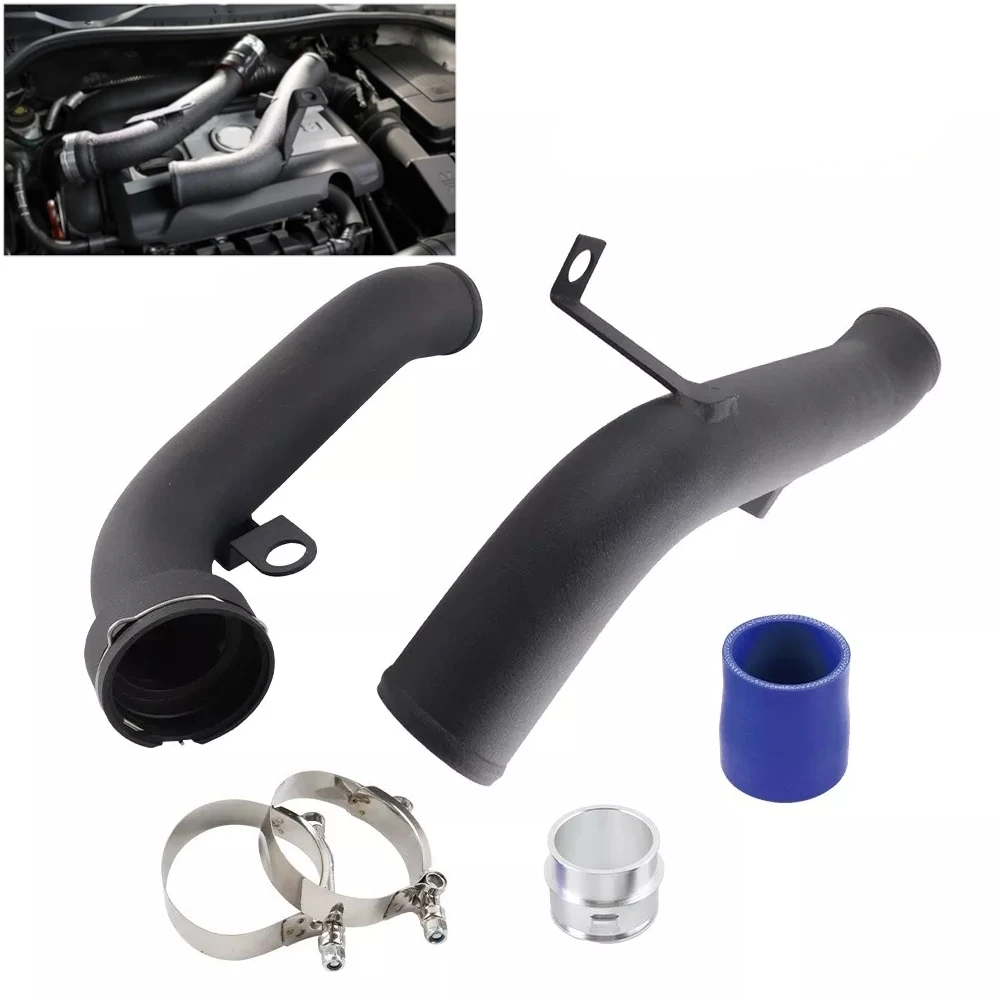 

Black Turbo Discharge Pipe Conversion Kit For Volkswagen VW MK5 MK6 GTi Jetta Tiguan Scirocco Audi TT MK2 2009-2013