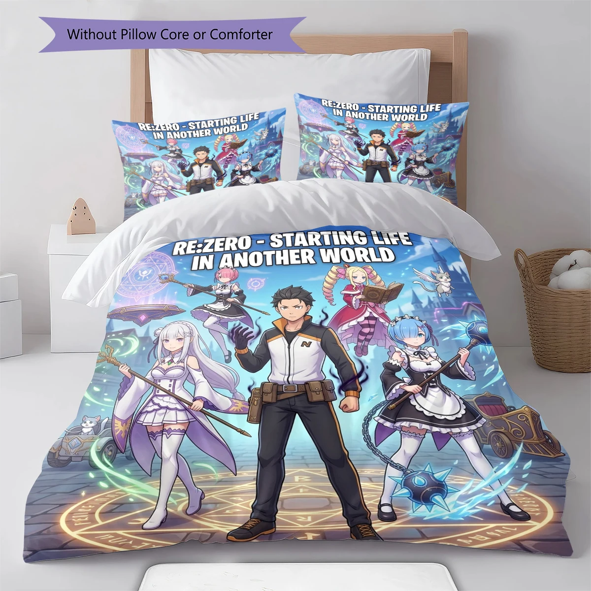 Re Zero Duvet Cover - Soft Comfortable, Children Bedding Gift, Extra Large  Different Sizes -HE111
