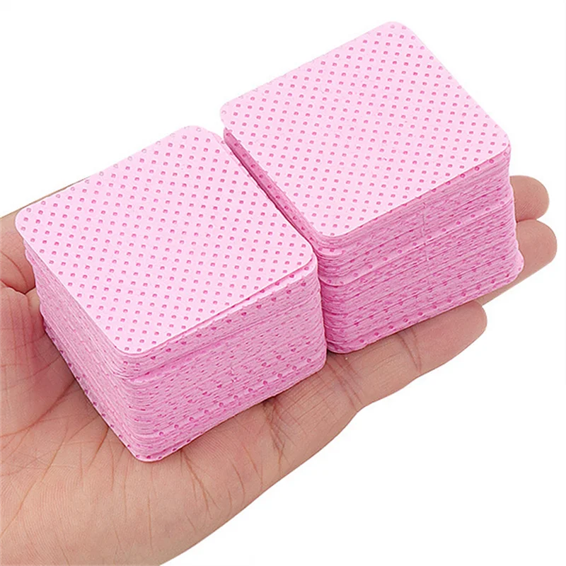 20/50/100/300/1000pcs Lint-ฟรีผ้าเช็ดทําความสะอาดเล็บเจลทําความสะอาดเนื้อเยื่อเล็บ Remover Pads สําหรับเล็บความงามทําความสะอาดเครื่องมือ
