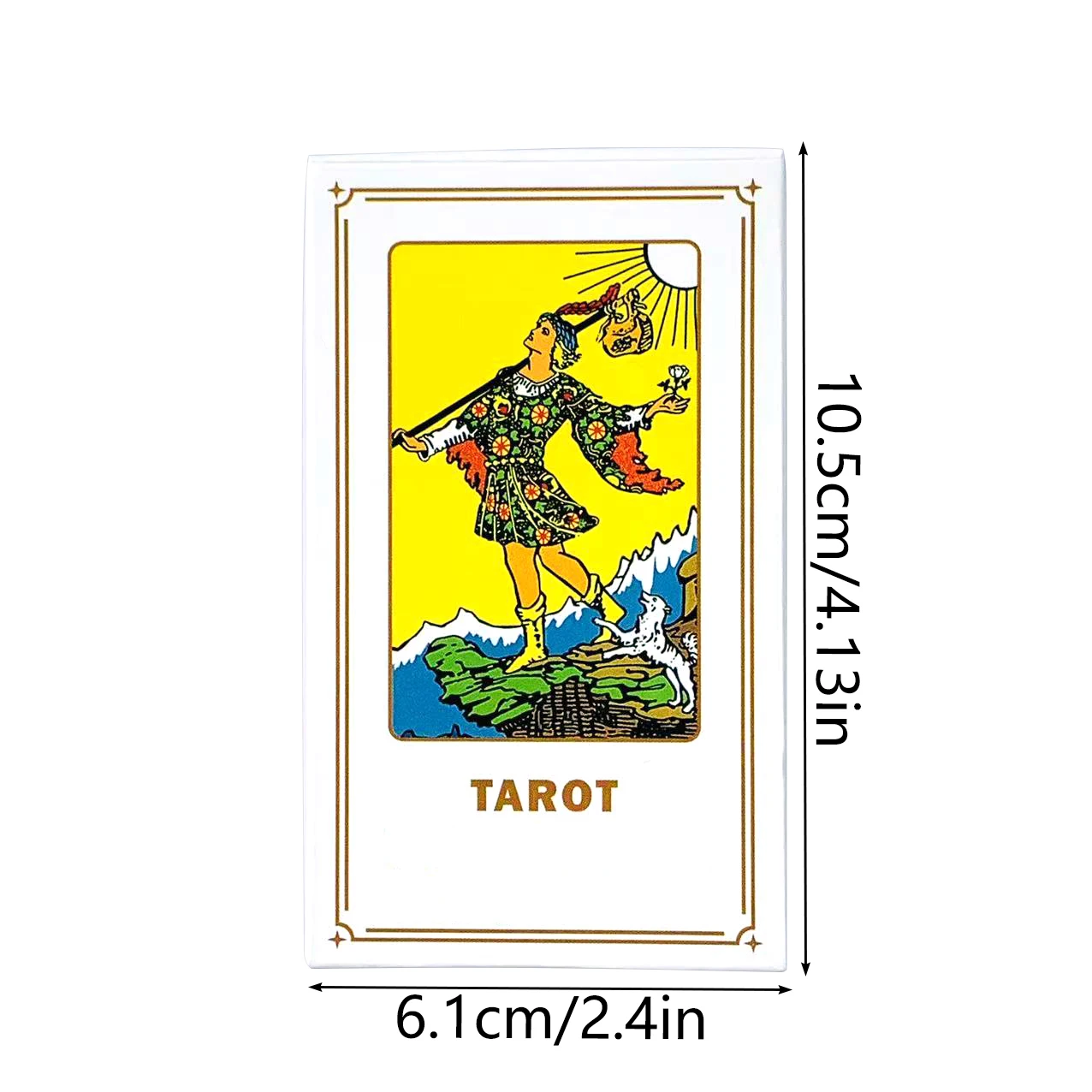 NEUE Tarotkarten, ein 78-teiliges Kartenspiel für empfindliche Wahrsagerei, Meditationskarten für Anfänger, Halloween und Weihnachtsgeschenke
