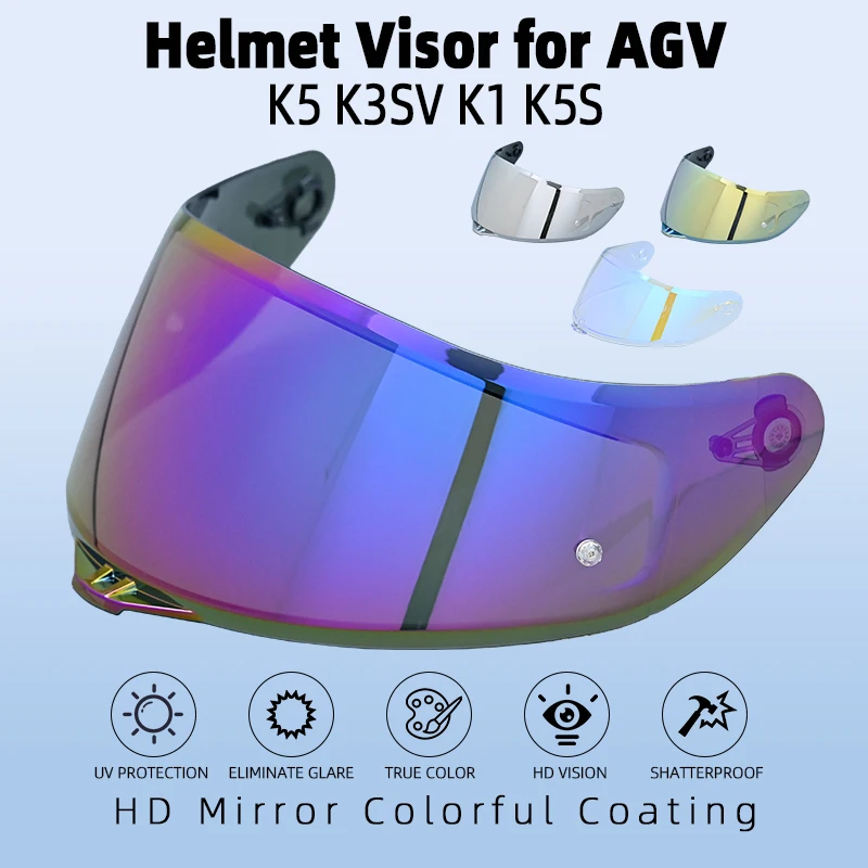 

Full Face Helmet Visor for AGV K5 K3SV K1 Motorcycle Helmet Visors Casco Moto K1 Visor Capacete K3SV Visera K5 Lens Windshield