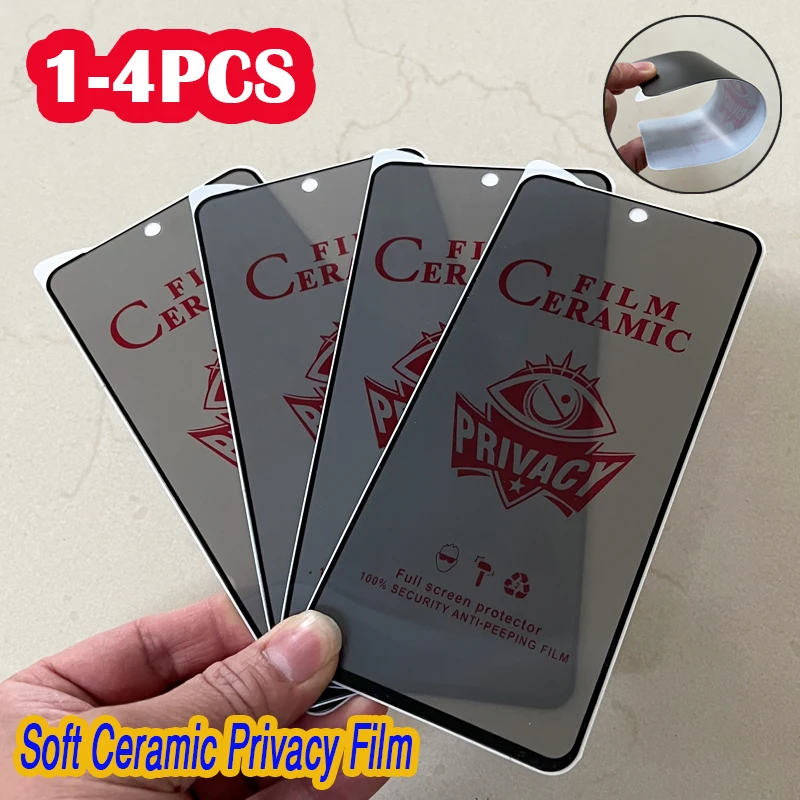 

1-4Pcs For Samsung Galaxy A01 Core A11 A21 A31 A41 A51 A71 A81 A91 Matte/HD Ceramic Soft Privacy Screen Protectors Anti-spy Film